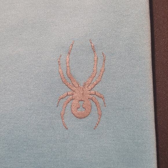 Kids Spyder Blue Sweatpants Size Large 14-16 Logo Graphic Ankle Cuff Athletic - Picture 3 of 9